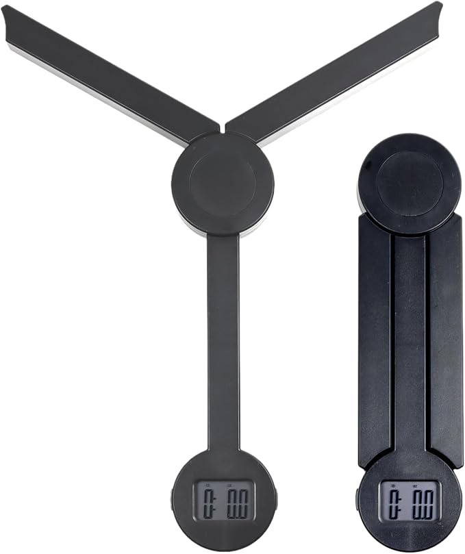 Portable Food Scale Travel Scale for Food, Small Folding Digital Kitchen Scale for Food, Collapsible Mini Pocket Scale Grams and Ounces, Ideal for Diet Calorie Control Compact Kitchen, Tripod Black