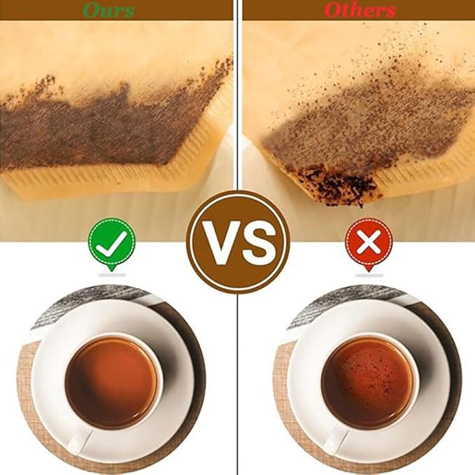 #4 Coffee Paper Filters for Ninja Coffee Makers,8-12 Cup 100 Count Natural Unbleached Disposable Cone Paper Filters