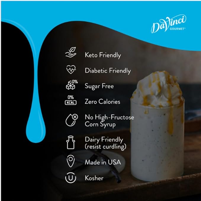 Davinci Sugar-Free Almond Syrup - 750Ml Plastic Bottle, Pack of 1