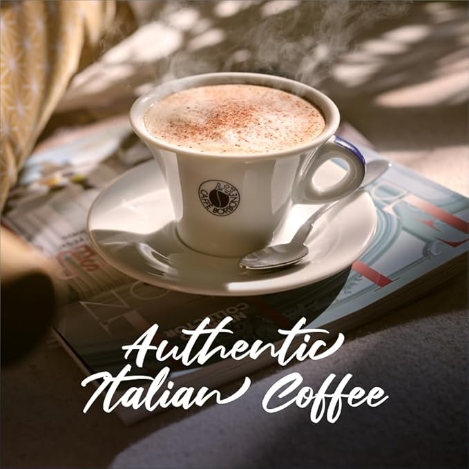 Caffè Borbone Whole Bean Coffee, Medium-Dark Roast DEK Blend, Decaffeinated Italian Coffee, 2.2 lb Bag (Pack of 2)