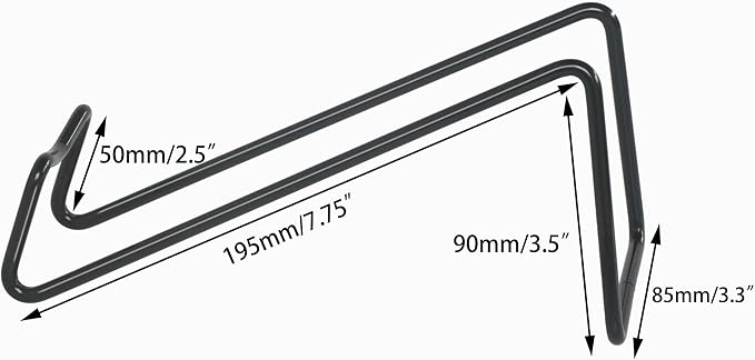 2Pieces Metal Wine Rack Freestanding -Tabletop Wine Rack Holder - Countertop Wine Bottle Holder - Geometric Design for Table Top Wine Bottle Storage Rack,Perfect Wine Holder Stand (Black)