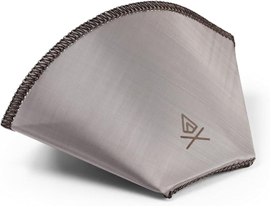 VSSL Nest #1 Stainless Steel Mesh Coffee Filter, Transportable and Compact, Perfect For Camping, Hiking, Adventure, Travel, Compatible With Any Cone Pour Over System, Pack of 1