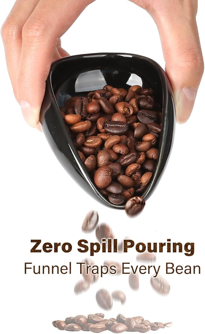 KitchenTour Ultimate Coffee Kit - Ceramic Dosing Cup + Anti-Static Sprayer + Grind Size Ruler - 3-in-1 Pro Set: Measure, Spray, Validate