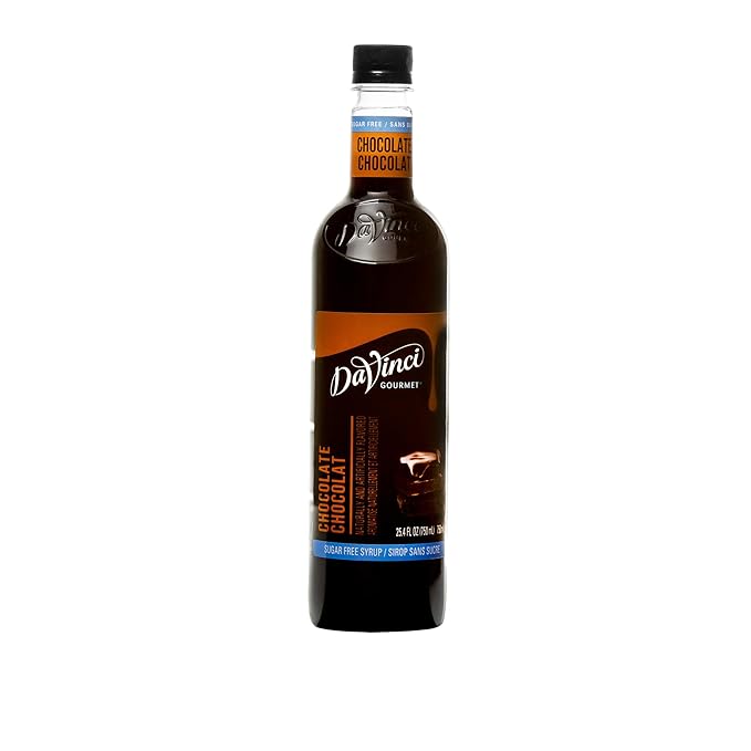 DaVinci Gourmet Sugar-Free Chocolate Syrup, 25.4 Fluid Ounces (Pack of 4)