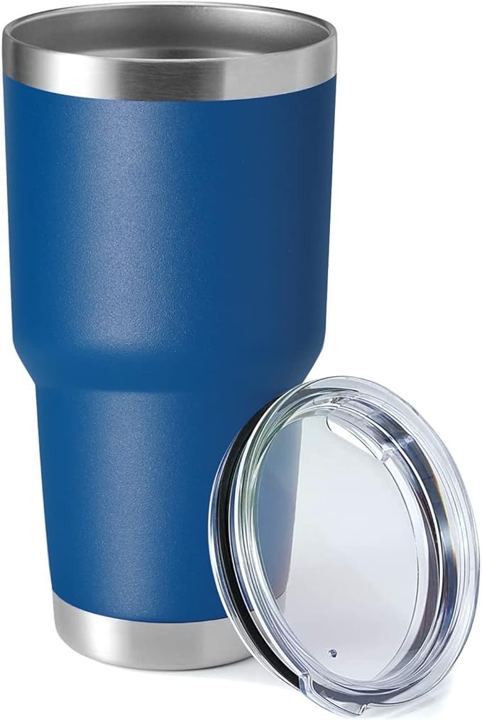 HASLE OUTFITTERS 30oz Stainless Steel Tumbler, Double Wall Vacuum Insulated Travel Mug Tumbler, Durable Insulated Coffee Mug, Gift Box Set (Dark Blue, 1)