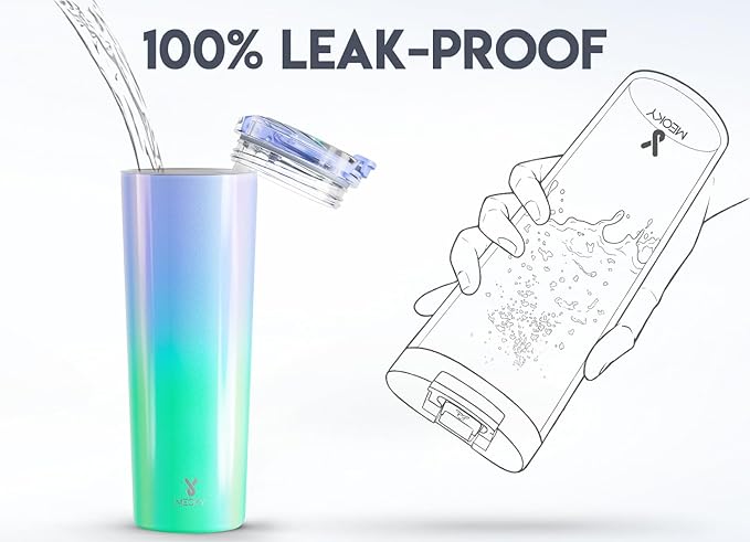 Meoky 30 oz Travel Coffee Mug with Leak-proof Lid, Stainless Steel Insulated Coffee Tumbler, Keeps Hot for 8 Hours or Cold for 24 Hours, Fits in Car Cup Holder (Fairyland)