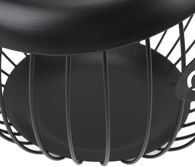 Coffee Pod Holder, Large Capacity K Cup Holder Metal Coffee Capsule Storage Basket Wire Storage Basket for Kitchen Countertop, Station Organizer (Black)