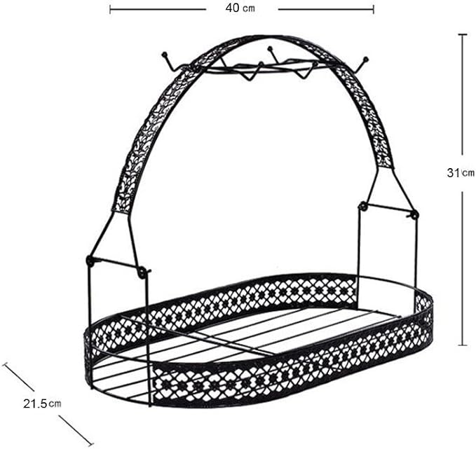 Mug Holder Coffee Cup Holder Stand Dishes Organizer Wrought Iron Mug Drainer Storage Drying Rack for Counter Cabinet Table Kitchen Restaurant Office (Silver A)