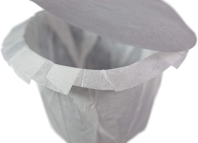 canFly Compatible for Reusable K-CUP Single cup coffer filters Ekobrew, EZ-Cup Disposable Paper filter with Lid (100 Count)