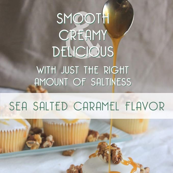 Joe’s Syrup Organic Flavored Syrup, Organic Sea Salted Caramel, 750 ml (3 Pack)