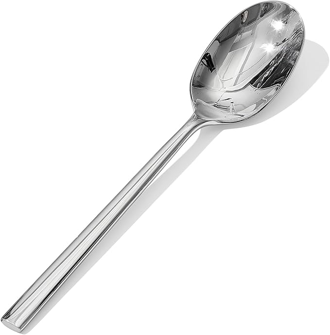 KINGSTONE Dinner Spoon Set, 16-Piece Tablespoons Silverware Spoons, Premium Food Grade Stainless Steel Spoons, Mirror Finish & Dishwasher Safe, Use for Kitchen, Home, Wedding, Party