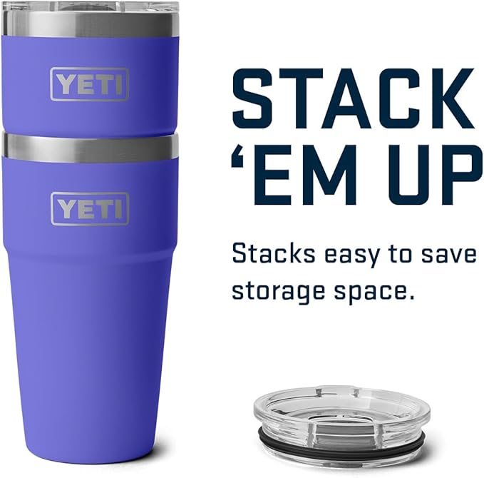 YETI Rambler 20 oz Stackable Tumbler, Stainless Steel, Vacuum Insulated with MagSlider Lid