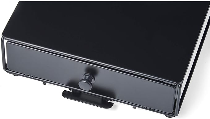 Nifty Solutions Capacity Nifty Rolling Mini Black Finish, Compatible with K-Cups, 24 Pod Pack Holder, Compact Under Coffee Pot Storage Drawer, Slim Home Kitchen Counter Organizer