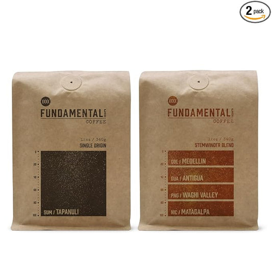 Bean Box Coffee Sampler - Dark Roast, 2-Pack, Freshly Ground, Gourmet Coffee