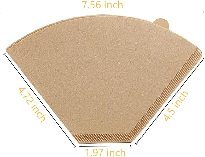 #4 Coffee Paper Filters for Ninja Coffee Makers,8-12 Cup 100 Count Natural Unbleached Disposable Cone Paper Filters
