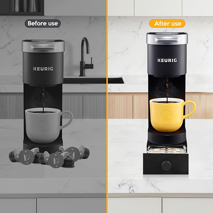 K Cup Coffee Pod Holder Drawer,Single Serve Coffee Pods Drawer K Cup Organization Storage Drawer Pod Organizer Countertop Organizer Holds up to 12 Pods