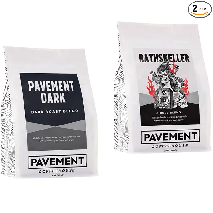 Bean Box Boston Coffee Sampler, 2-Pack - Roasted by Pavement Coffeehouse, Gourmet Arabica Coffee, Variety Pack - Freshly Ground