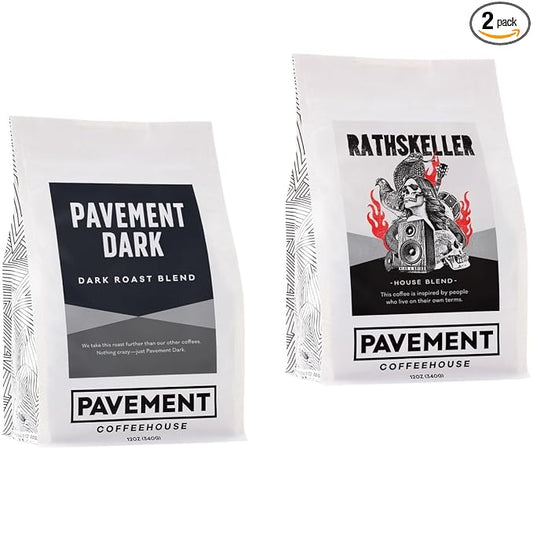 Bean Box Boston Coffee Sampler, 2-Pack - Roasted by Pavement Coffeehouse, Gourmet Arabica Coffee, Variety Pack - Freshly Ground