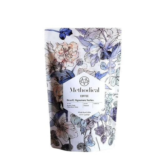 Brazil Signature Series - Roasted by Methodical Roasting - Whole Bean Coffee - 12 Ounce Bag