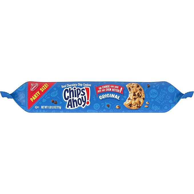 Chips Ahoy! Original Chocolate Chip Cookies, Party Size, 25.3 oz (Pack of 3)