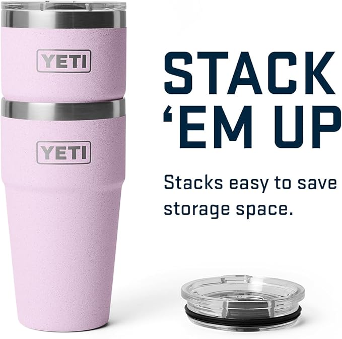 YETI Rambler 20 oz Stackable Tumbler, Stainless Steel, Vacuum Insulated with MagSlider Lid