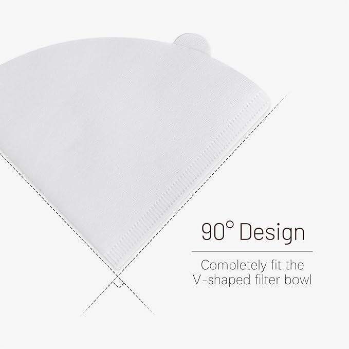 Coffee Filters, Size 02 White Cone Filters, 200 Count Disposable Natural Paper Filters 2-4 Cup, 02 Cone For Pour Over and Drip Coffee Maker