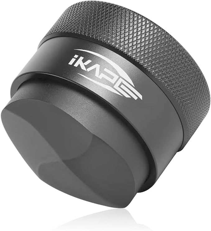 IKAPE 58MM Coffee Distributor, Black Design of Bottom Propeller, Gravity Adaptive Espresso Distributor Fits All 58.35MM Espresso Portafilter, Compatible with 58.35MM Rancilio Bottomless Portafilter