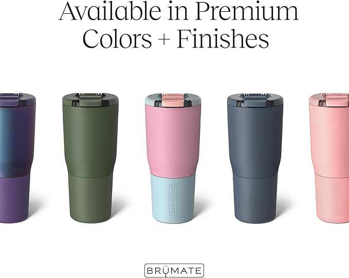BrüMate Nav 25oz 100% Leak Proof Insulated Travel Tumbler with Magnetic BevLock™ Lid - Double Wall Cup-Holder Friendly Stainless Steel Mug (Kiwi)