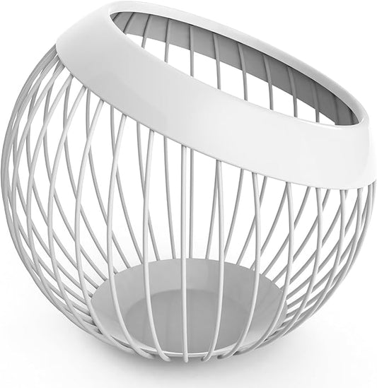 Charmount Coffee Pod Holder, Large Capacity K Cup Holder and Espresso Pod Holder, Coffee Pod Organizer for Kcup Storage and Espresso Capsule Holder, Coffee Pod Storage (White)