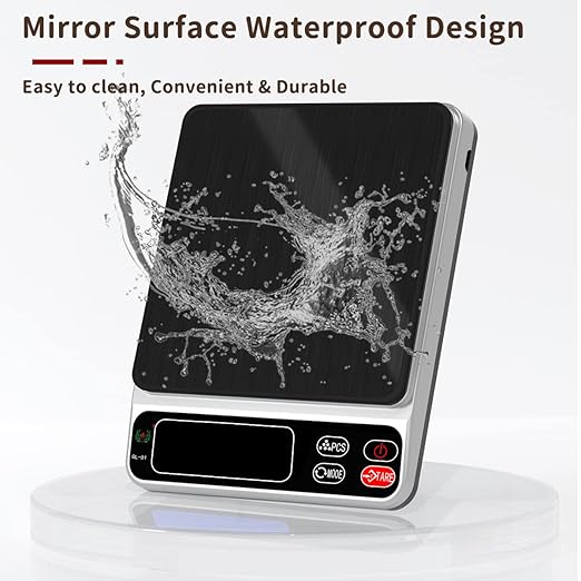 Food Scale,Mini Pocket Jewelry Scale,3kg/0.1g Cooking Portable Food Scale，Scales Digital Weight Grams，Baking Scale，Scales Digital Weight Food， Auto Off, Tare, PCS,LCD Display