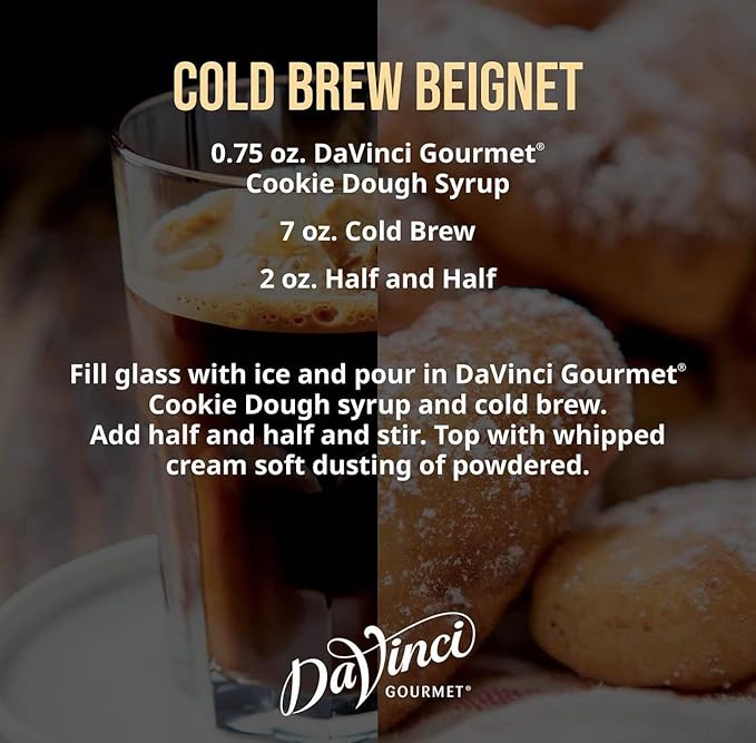 DaVinci Gourmet Classic Cookie Dough Syrup, 25.4 Fluid Ounces (Pack of 4)