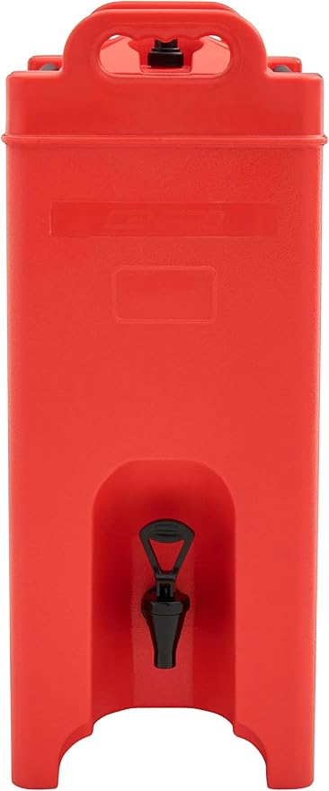 Commercial Beverage Dispenser 5-Gallon Insulated Hot and Cold Beverage Dispenser/Server, NSF, Red (29A-156)