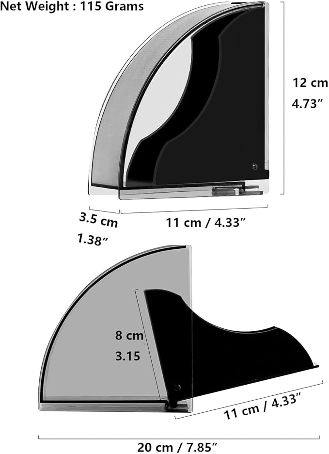 Coffee Filter Paper Holder with Dustproof Cover Coffee Filter Storage Container Filter Paper Box (Small for #1 filter paper)