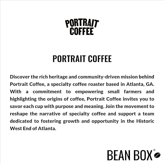 Bean Box Atlanta Coffee Sampler, 2-Pack - Roasted by Portrait, Gourmet Arabica Coffee, Variety Pack - Freshly Ground