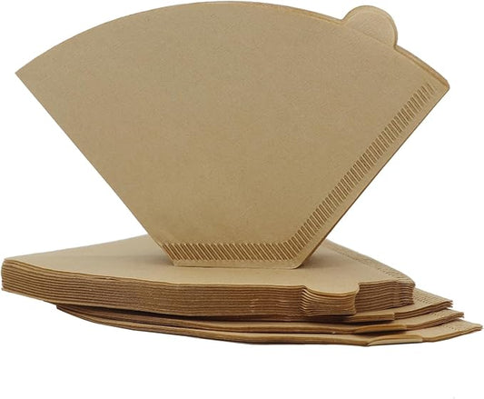 200 Count Coffee Filter #2, 2-6 Cups Coffee Filters Unbleached Natural Disposable Cafe Filters 02 Cone Paper Fits for Ninja, Drip and Pour Over Coffee Maker