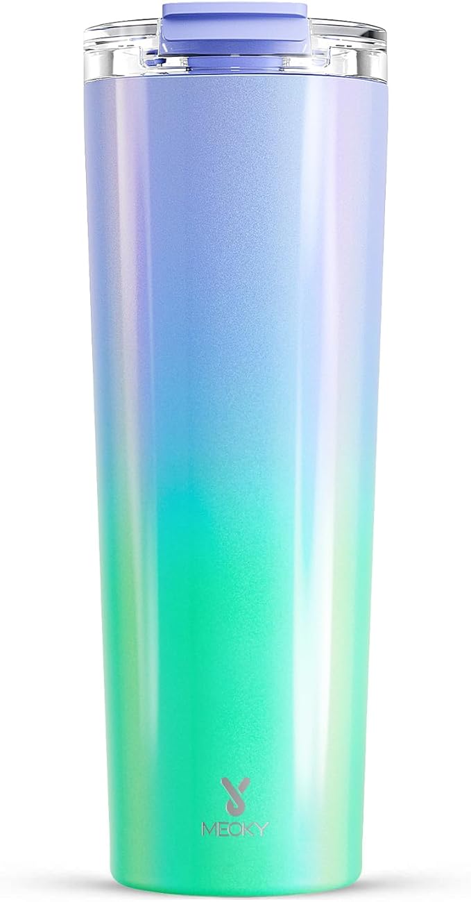 Meoky 30 oz Travel Coffee Mug with Leak-proof Lid, Stainless Steel Insulated Coffee Tumbler, Keeps Hot for 8 Hours or Cold for 24 Hours, Fits in Car Cup Holder (Fairyland)