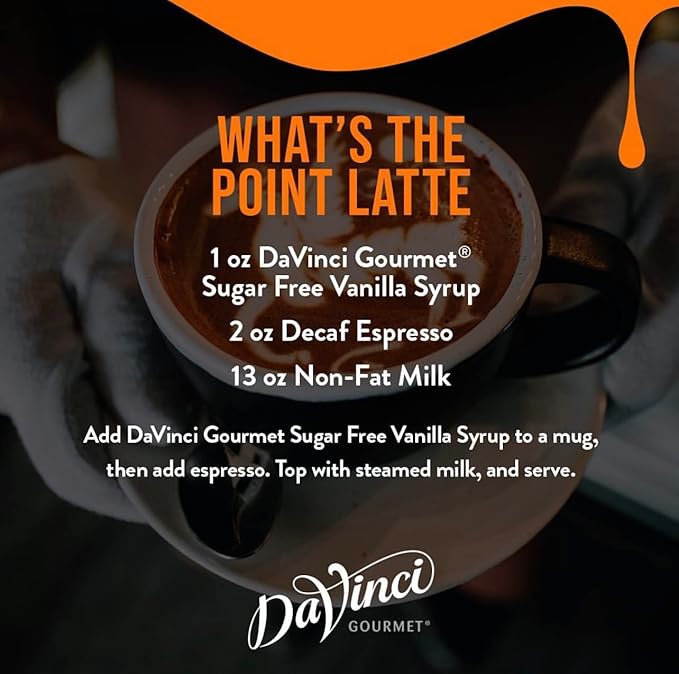 DaVinci Gourmet Sugar-Free Vanilla Syrup, 25.4 Fluid Ounces (Pack of 4)