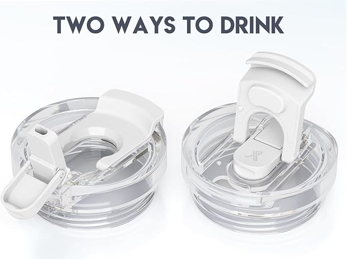 Meoky 24 oz Travel Coffee Mug with Leak-proof Lid, Stainless Steel Insulated Coffee Tumbler, Keeps Hot for 8 Hours or Cold for 24 Hours, Fits in Car Cup Holder (Ivory)