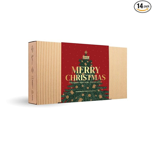 Christmas Coffee Gifts for Men & Women - 14 of the World's Finest Single Estate Specialty Coffees in Sampler Box for Coffee Lovers | Perfect Secret Santa Gift Set Idea with Unique Coffeebrewers