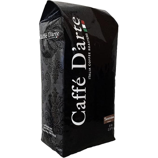 Caffe D'arte Taormina Whole Bean Espresso Coffee, 5 Pounds