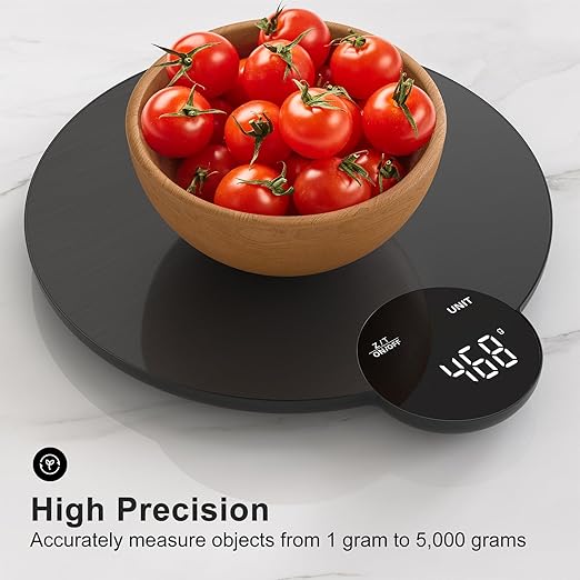 Ultrean 1g/0.1oz Precision Food Scale, HD LED Display Digital Kitchen Scale, Stainless Steel, 11lb Capacity for Cooking Baking (Batteries Included)