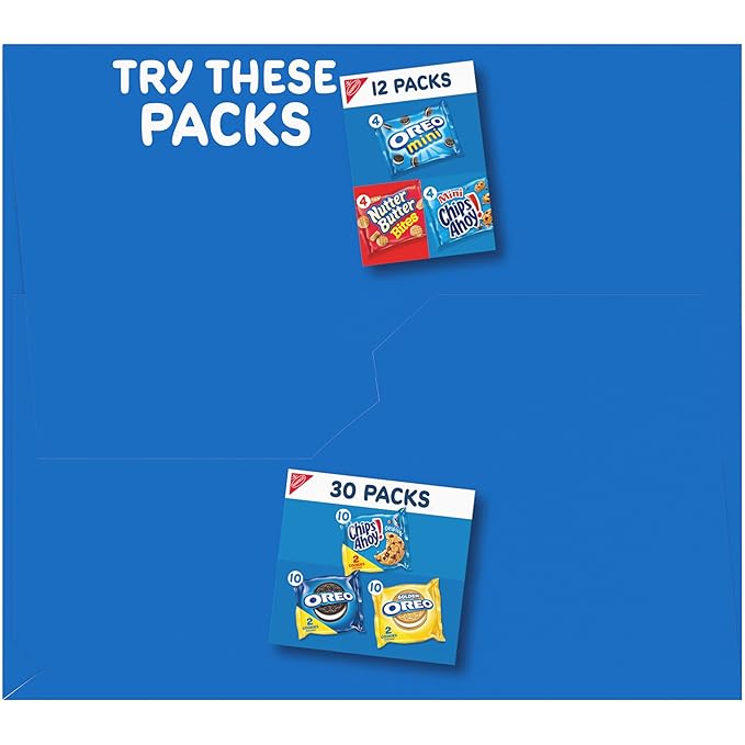 CHIPS AHOY! Original Chocolate Chip Cookies, 18 Snack Packs (2 cookies per pack)