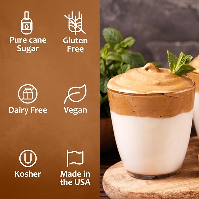 Syruvia Peppermint Syrup for Coffee, Flavored Syrup for Drinks, Lattes, and Desserts – 25.4 fl oz, With Pump