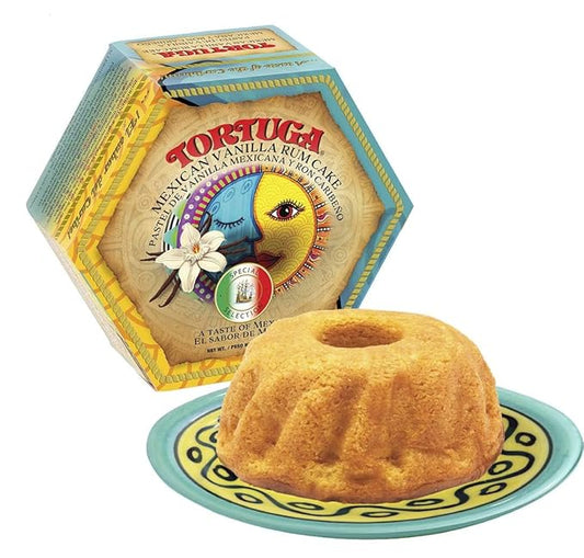 TORTUGA Mexican Vanilla Rum Cake - 16 oz - The Premium Treat for Gift Baskets, Parties and Birthdays - Great Cakes for Delivery