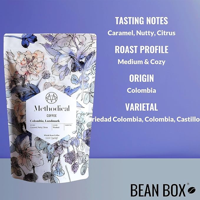 Colombia Landmark - Roasted by Methodical Roasting - Whole Bean Coffee - 2 Pound Bag