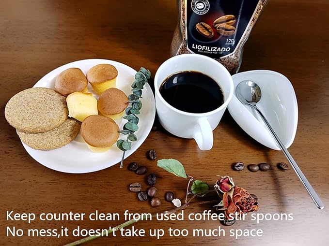 Coffee Spoon Rest, Counter Spoon Holder for Coffee Tea Spoons Stirrers, Mini Coffee Station Table, Coffee Bar Accessories