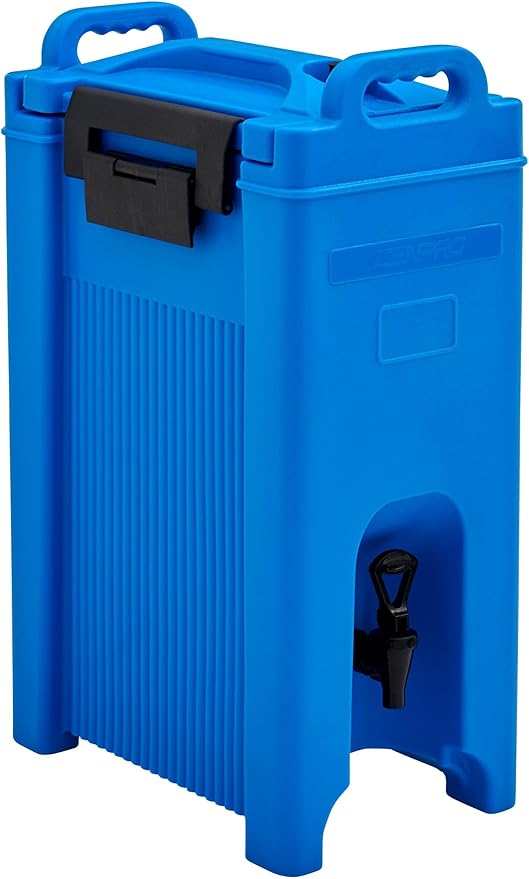 Commercial Beverage Dispenser 5-Gallon Insulated Hot and Cold Beverage Dispenser/Server, NSF, Blue (29A-154)