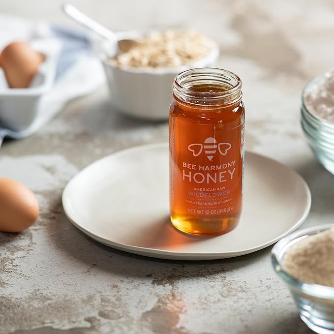 Bee Harmony Honey 3 Pack Variety Pack, 36 Ounce (Clover, Wildflower and Orange Blossom)