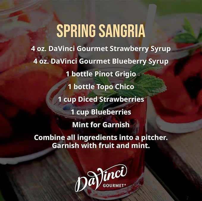 DaVinci Gourmet Classic Blueberry Syrup, 25.4 Fluid Ounces (Pack of 1)