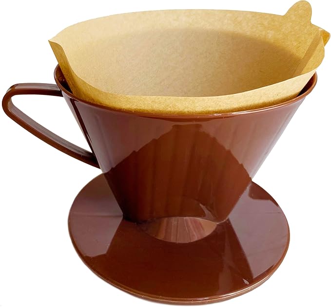 #4 Cone Coffee Paper Filters for Ninja Coffee Makers,Disposable Natural Unbleached Paper Filters for Pour Over and Drip Coffee Makers,200 Count